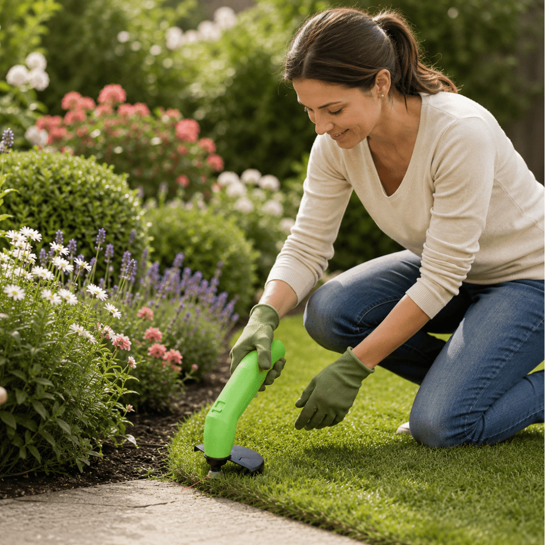 Akku Rasentrimmer für Präzise Gartenpflege und Rasenkantenpflege 2