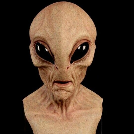 Alien-Maske für Halloween und Kostümpartys, Realistisches Design, Ideal für Cosplay und Mottopartys 11