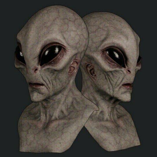 Alien-Maske für Halloween und Kostümpartys, Realistisches Design, Ideal für Cosplay und Mottopartys 3