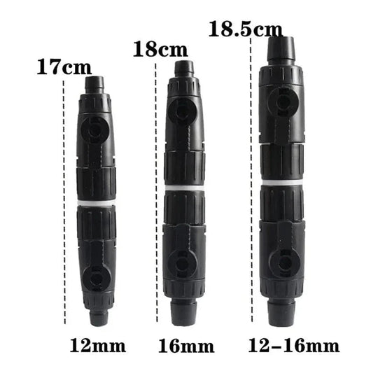 Aquarium Zubehör Doppel Tap Schnellverschluss für 12/16mm Schläuche 3