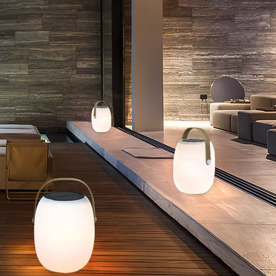 Außenleuchte Solar Korbdesign für Garten und Terrasse – Wasserdicht, Tragbar, 16 Lichtfarben 0
