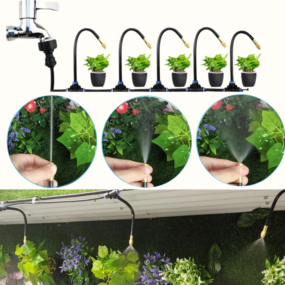 Automatisches Bewässerungssystem Garten mit Bewässerungscomputer und Sprühköpfen 1