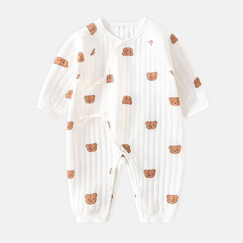 Babystrampler mit Bärchen für den Frühling und Herbst 3
