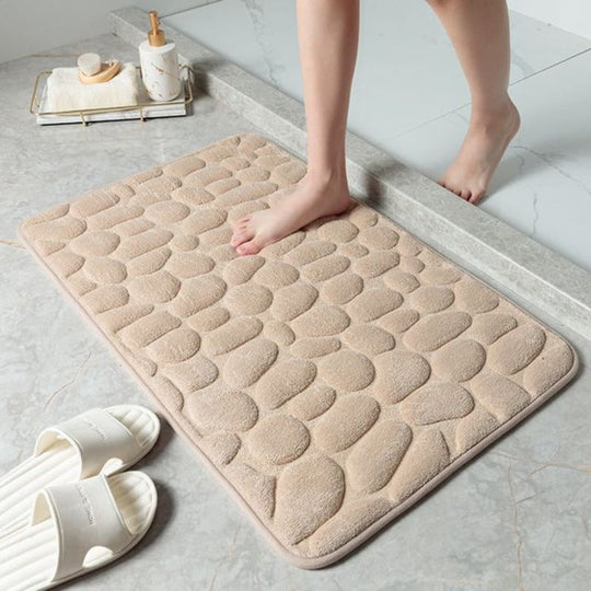 Badezimmermatte mit Kieselstein-Design für stilvolle Akzente 4