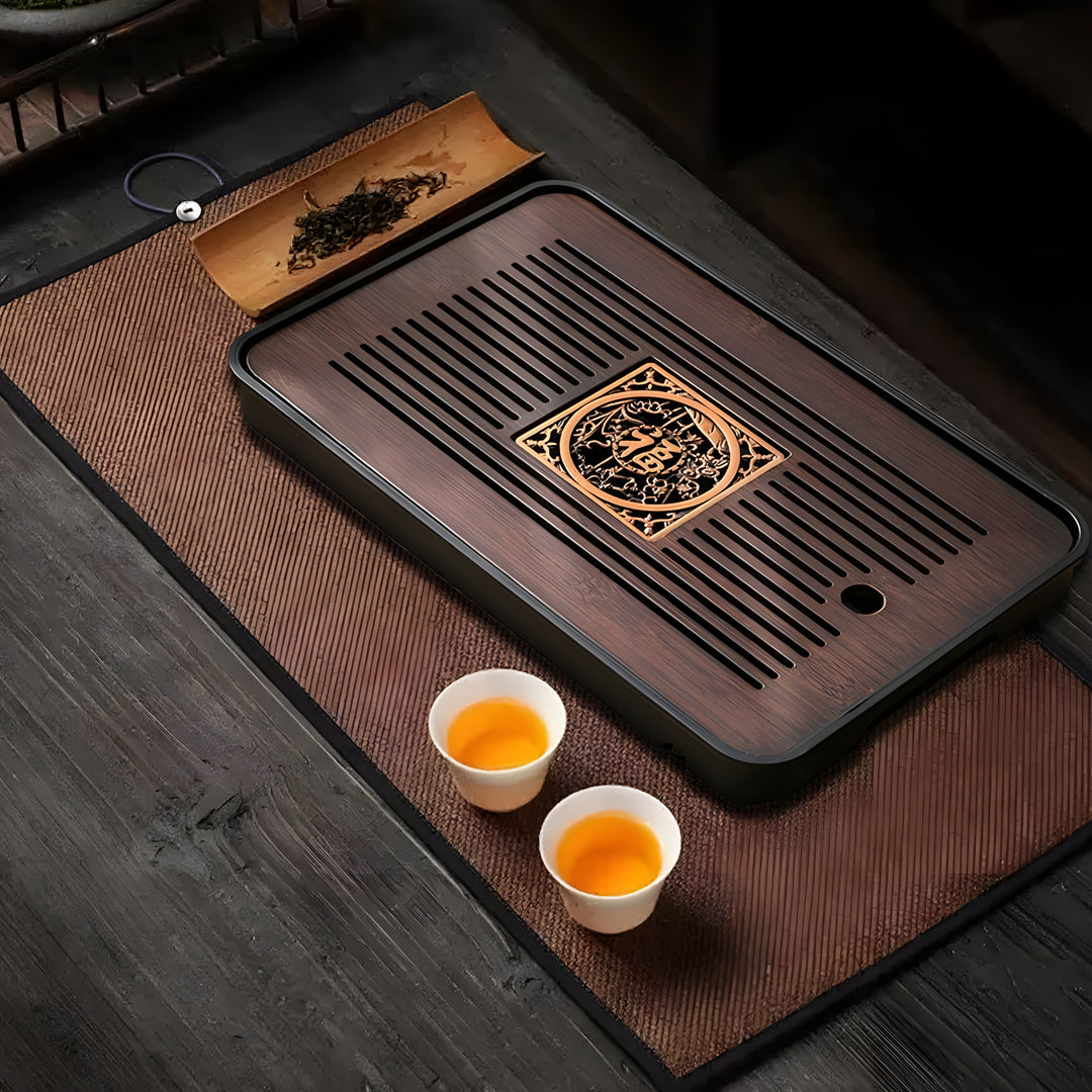 Bambus Teetablett Wasserablaufdesign für Kungfu-Teezeremonien 2