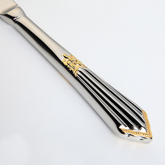 Besteckset Gold für den Tisch - Luxuriöses Design für 6 Personen 5