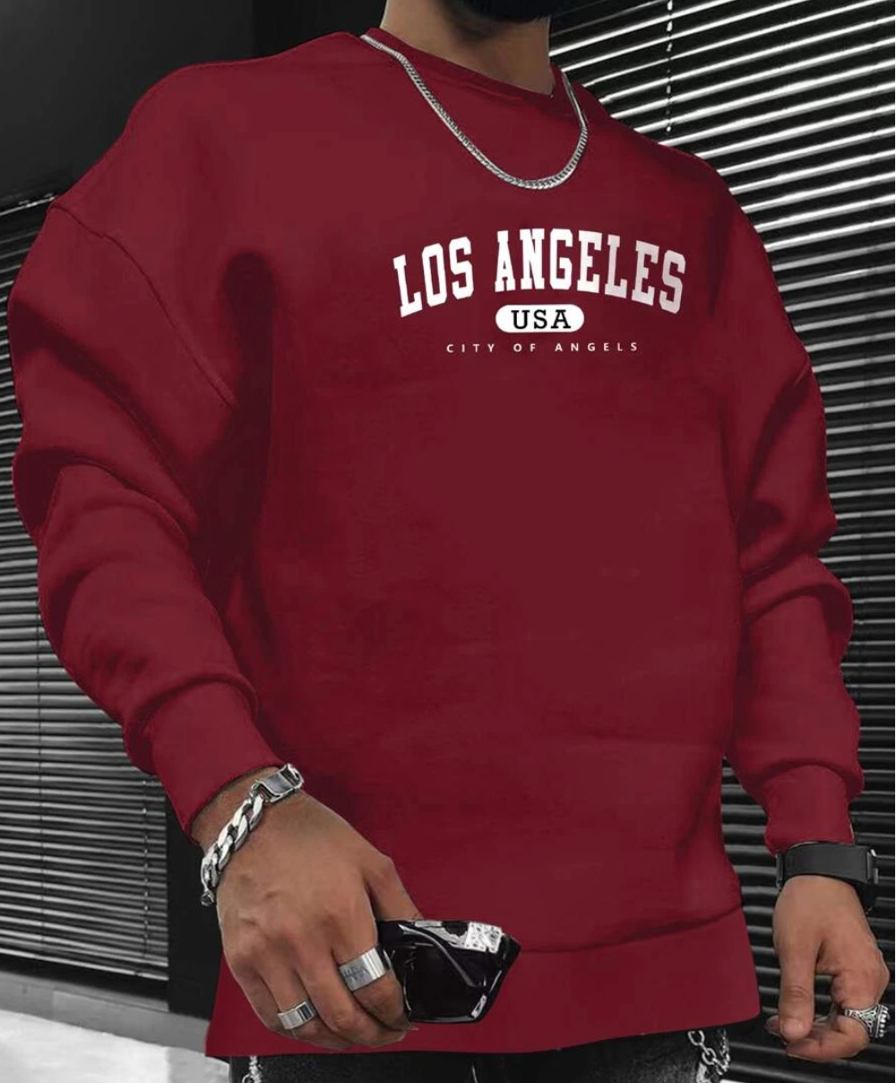 Herren Sweatshirt Bequem Modern Baumwolle 80% Baumwolle für Alltag und Freizeit-1