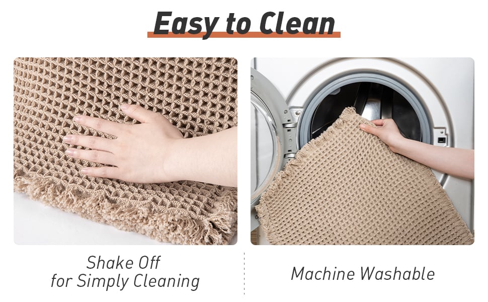 Boho Läufer Teppich für Bad und Küche 7
