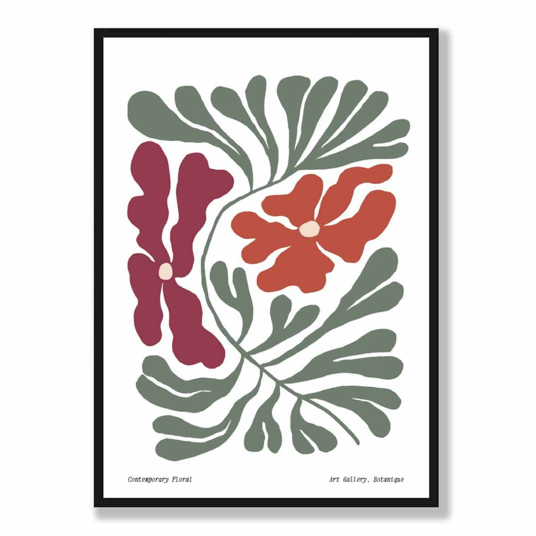 Botanisches Blumenposter Boho-Stil Modernes Wanddecor 5