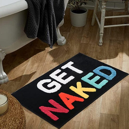 Bunte Badmatte für Badezimmer mit Weicher Zottelstruktur 1