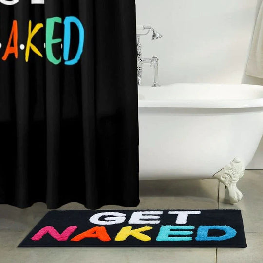 Bunte Badmatte für Badezimmer mit Weicher Zottelstruktur 3