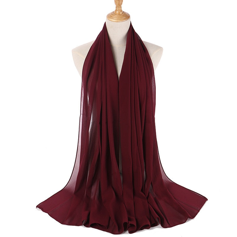 Chiffon Hijab Stirnband