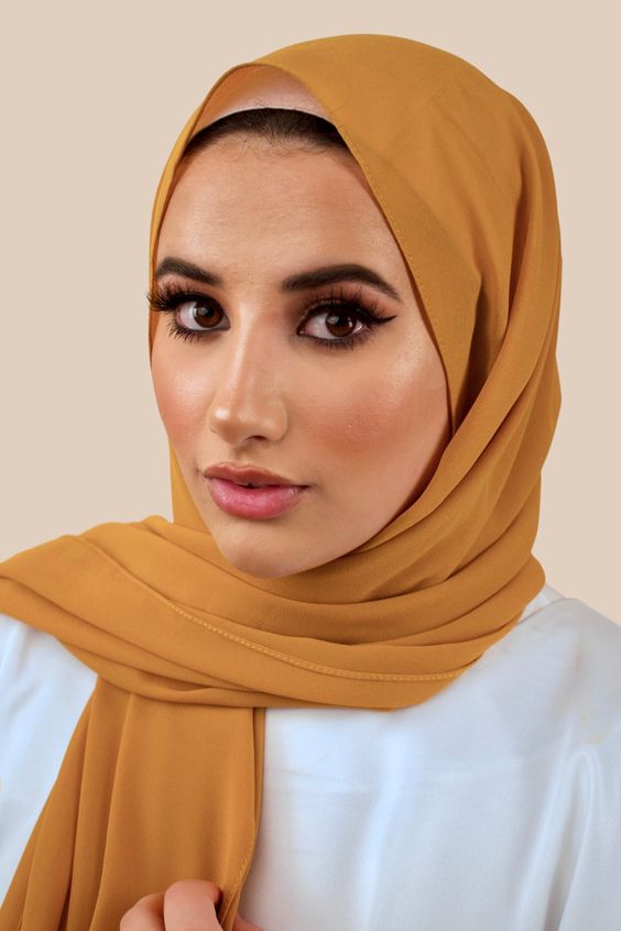 Chiffon Hijab Stirnband