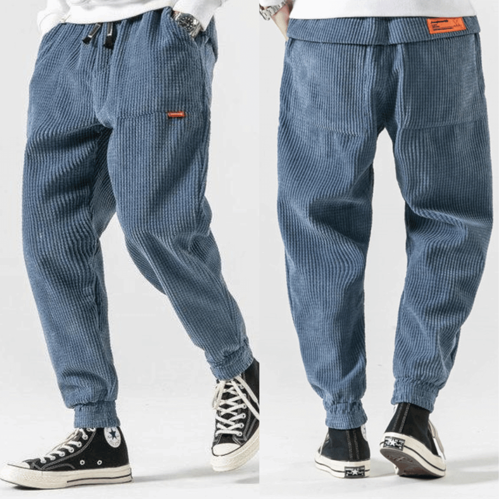 Herren Hose Klassisch Bequem Corduroy Material-2