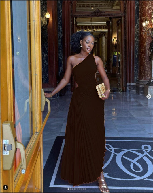 Damen Abendkleid Elegante Stil Hochwertige Stoffe 4