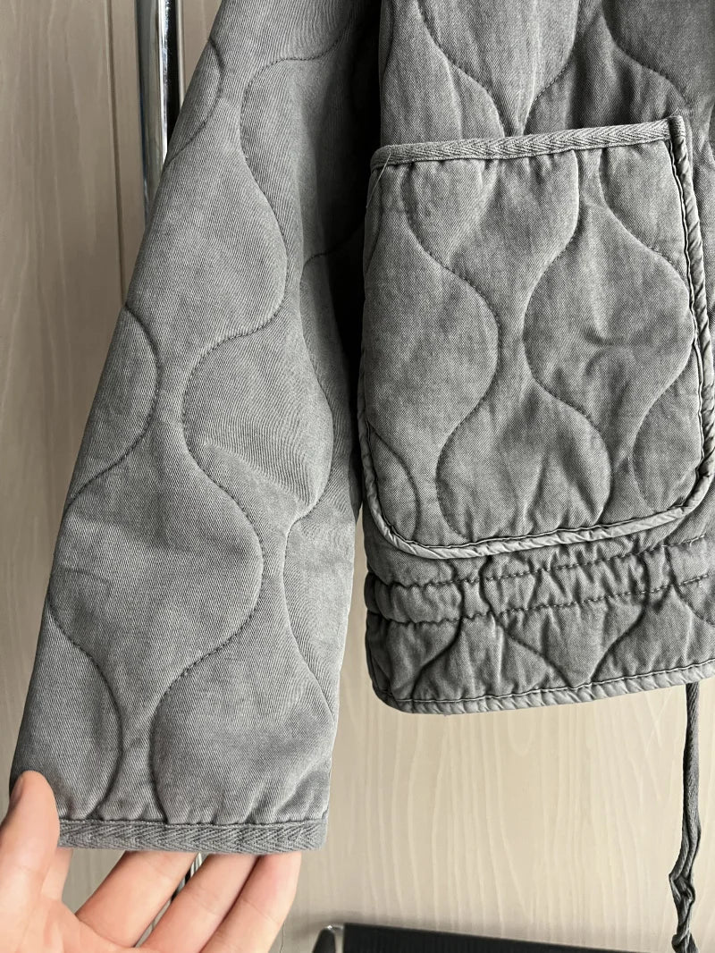 Damen Alltag Jacke mit Taschen-Details 7