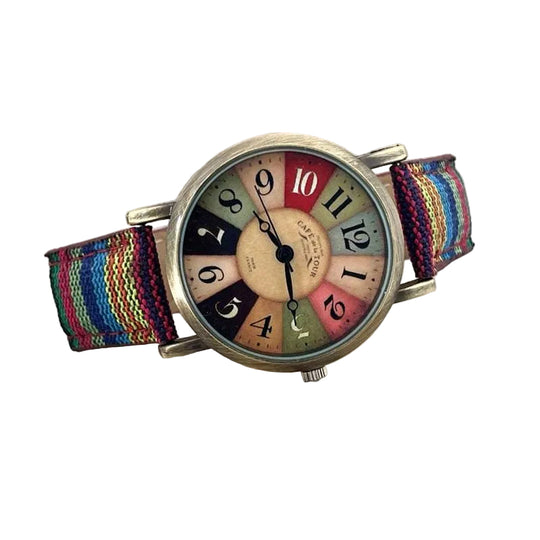 Damen Armbanduhr mit geflochtenem Design 0