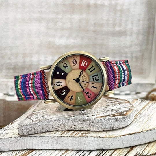 Damen Armbanduhr mit geflochtenem Design 5