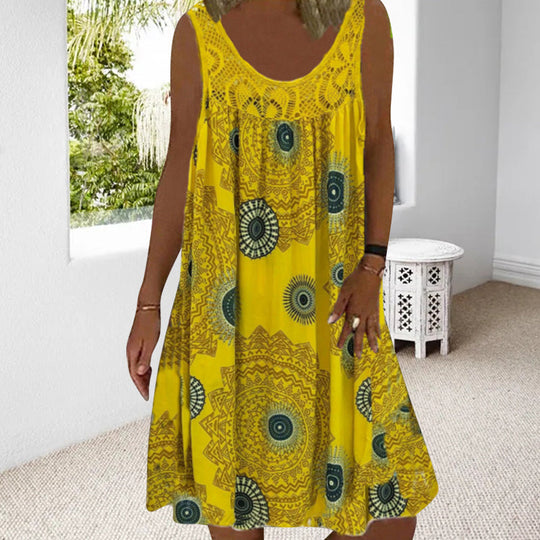 Damen Ärmelloses Sommerkleid Mit Verspieltem Print, Luftig Und Vielseitig Kombinierbar 5