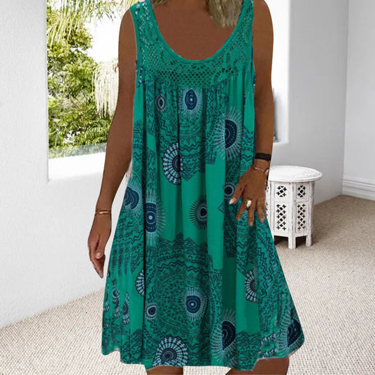 Damen Ärmelloses Sommerkleid Mit Verspieltem Print, Luftig Und Vielseitig Kombinierbar 6