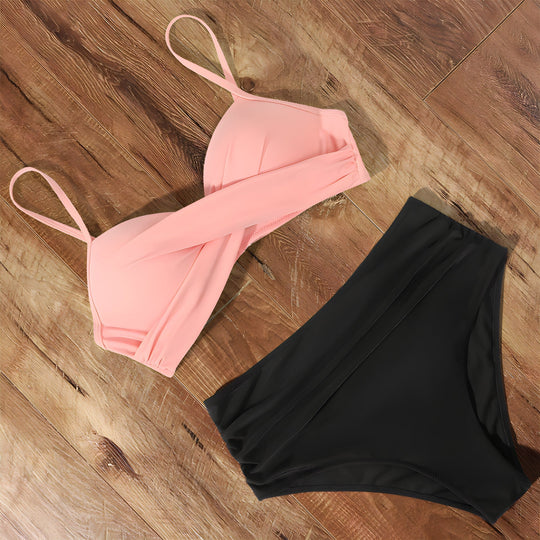 Damen Bikini Set Hochtailliert Modern Dehnbares Material 8