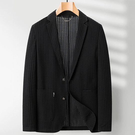 Damen Blazer Eleganter Waffelstrick Viskose-Mischung 2