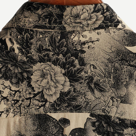 Damen Bluse mit Vintage-Blütenmuster aus leichtem Material 3