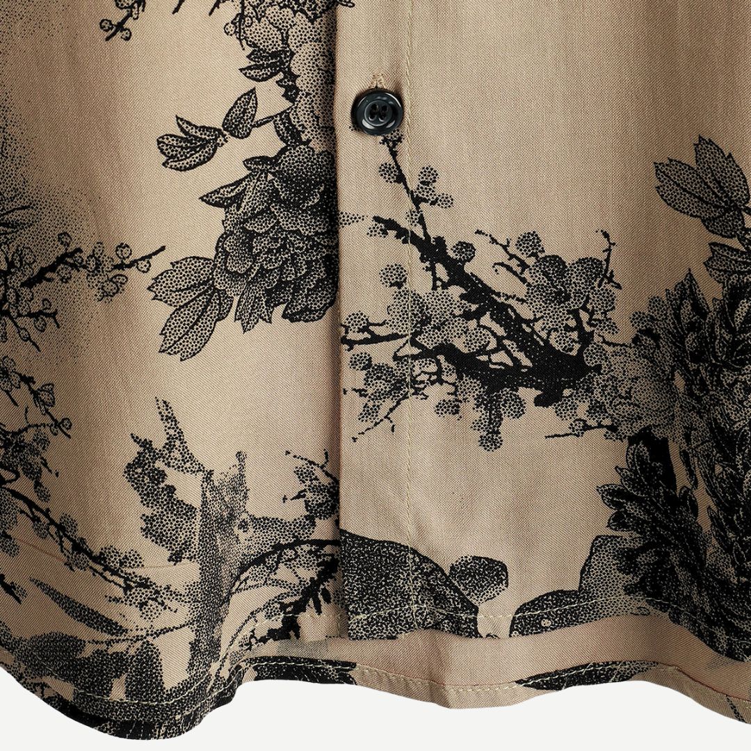 Damen Bluse mit Vintage-Blütenmuster aus leichtem Material 4