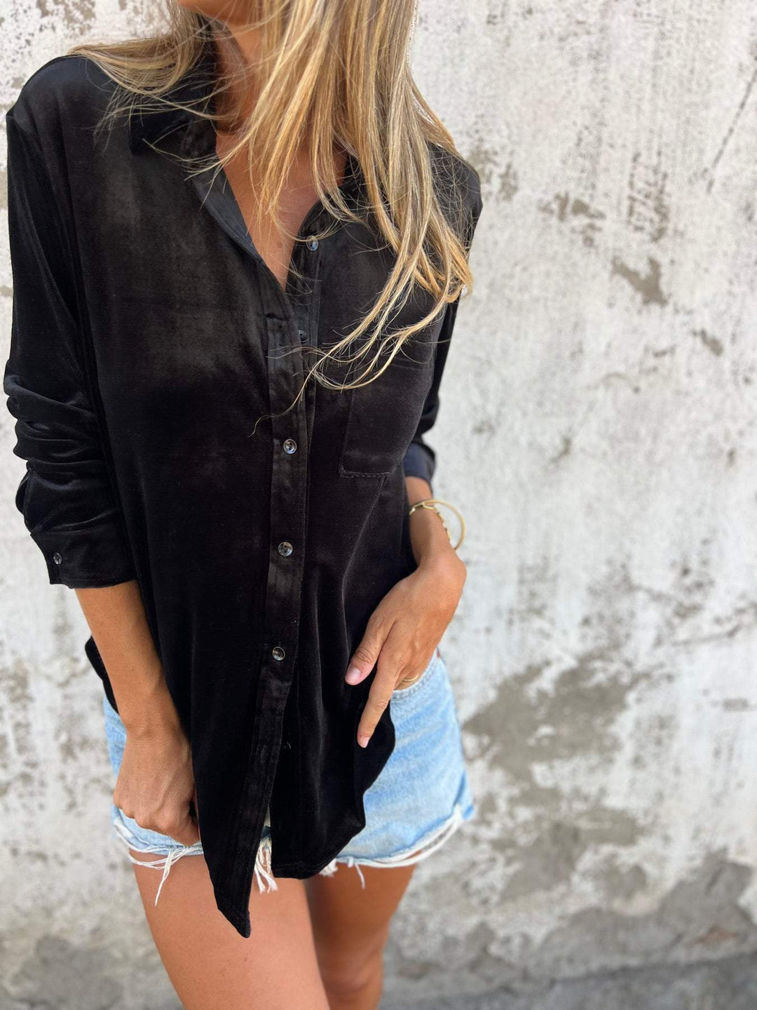 Damen Bluse mit langen Ärmeln im Herbststil 11
