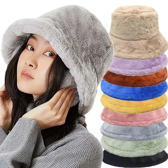 Damen Bucket Hut Winter Modischer Stil für Kühle Tage 2
