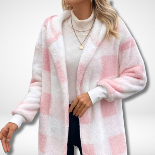 Damen Cardigan Wasserfest mit Karomuster 4