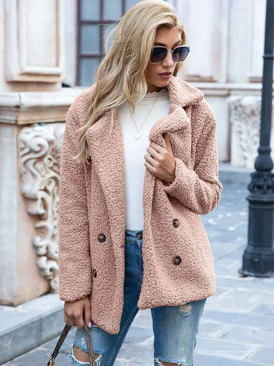 Damen Faux Fur Jacke Elegante und Stilvolle Oberbekleidung 11