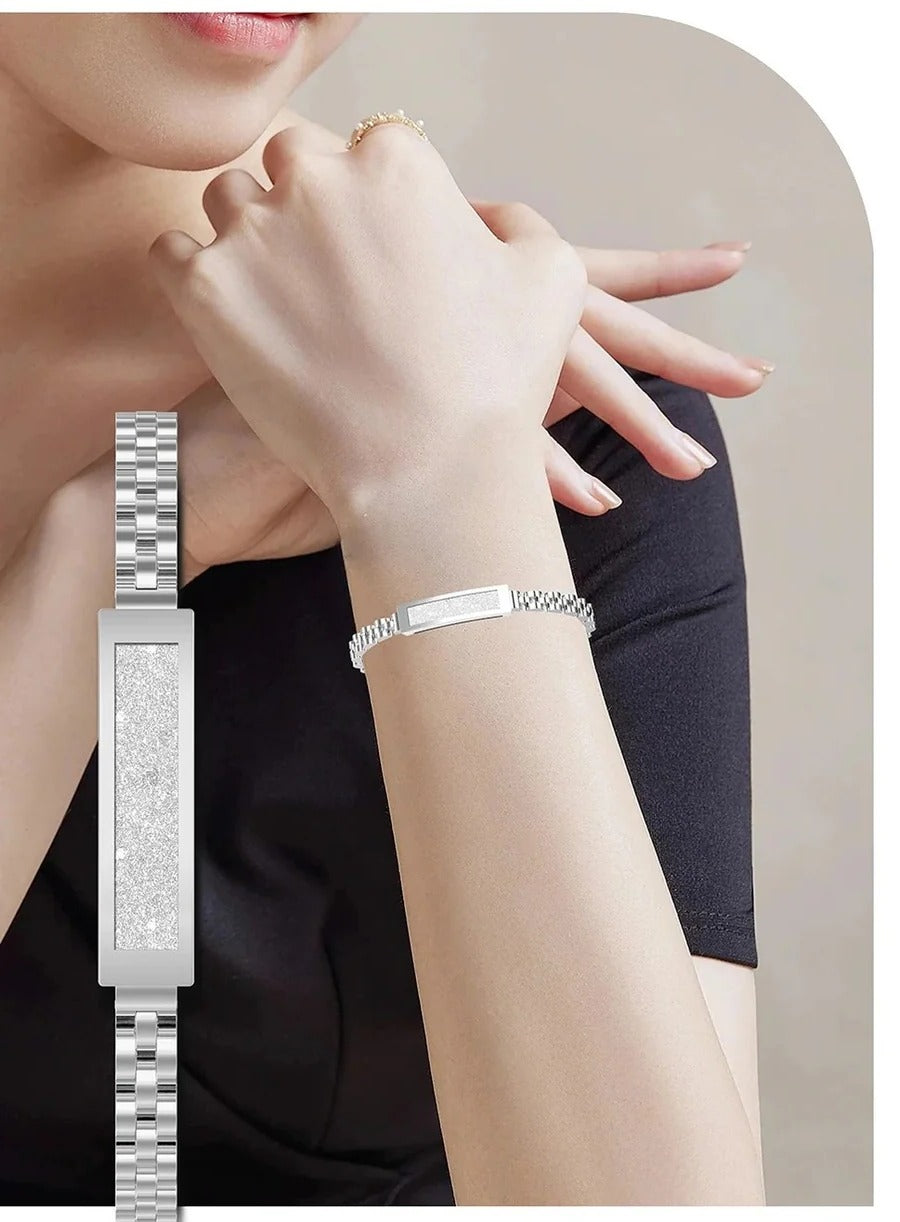 Damen Fitness Tracker Armband im Kettendesign mit Herzfrequenz- und Aktivitätsüberwachung 1