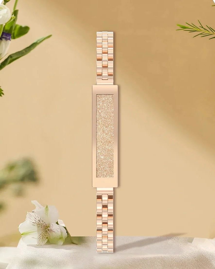 Damen Fitness Tracker Armband im Kettendesign mit Herzfrequenz- und Aktivitätsüberwachung 2