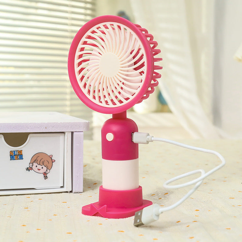 Damen Handventilator Tragbar USB Mini Ventilator Kompakt mit 3 Geschwindigkeiten 4