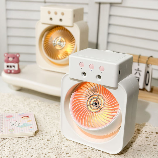 Damen Mini Ventilator USB Tragbar Kompakt 1