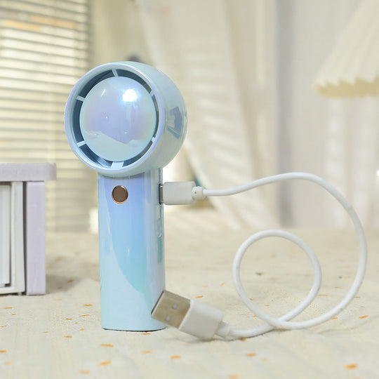 Damen Mini Ventilator USB Tragbar Kompakt mit Variablen Luftstrom 5