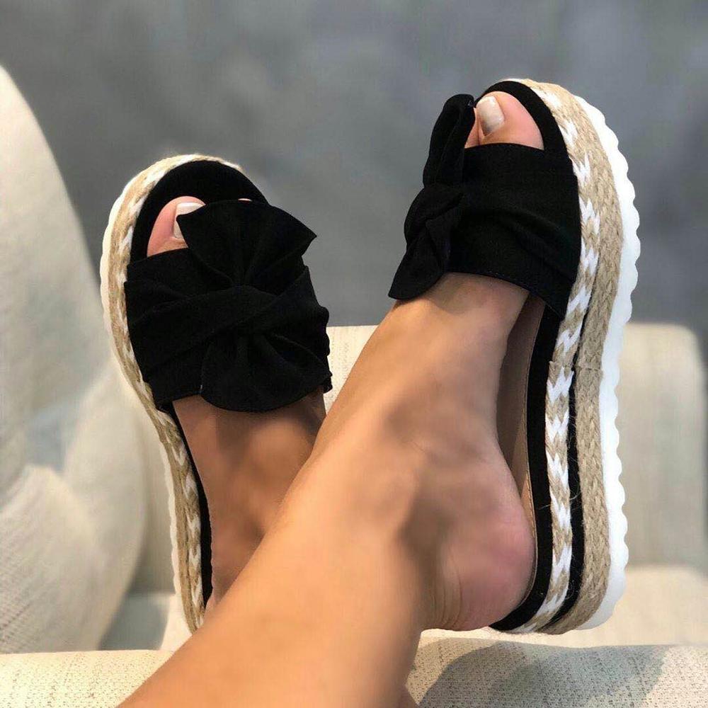 Damen Plateau Sandalen mit Knot-Detail für den Sommer 5