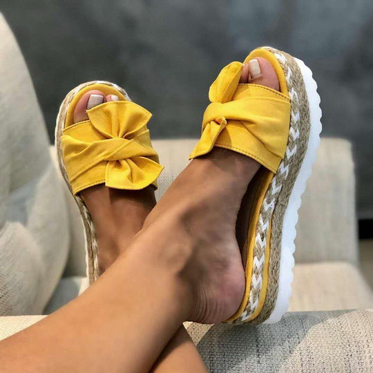 Damen Plateau Sandalen mit Knot-Detail für den Sommer 6