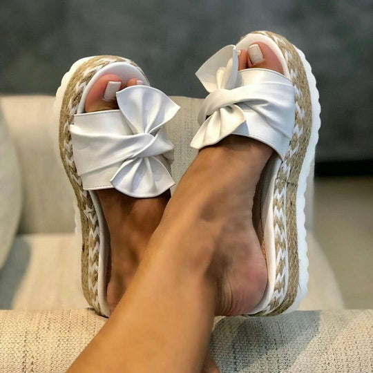 Damen Plateau Sandalen mit Knot-Detail für den Sommer 9