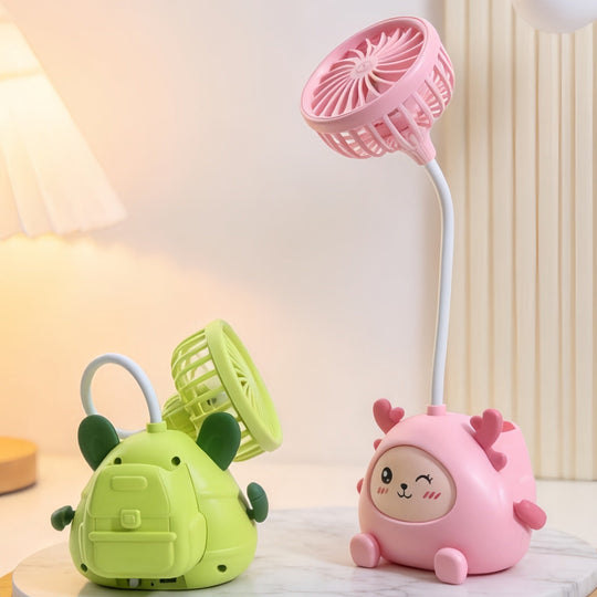 Damen Schreibtischlampe LED mit Ventilator und Einstellbarer Helligkeit 1