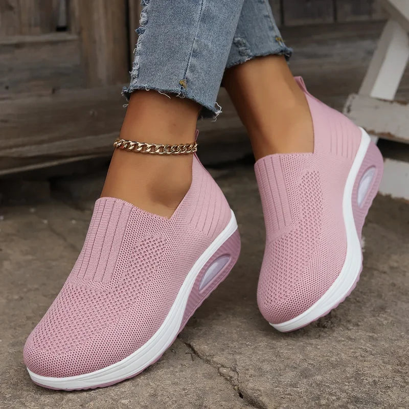 Damen Sneakers Luftpolster Rutschfeste Sohle Atmungsaktives Mesh 0