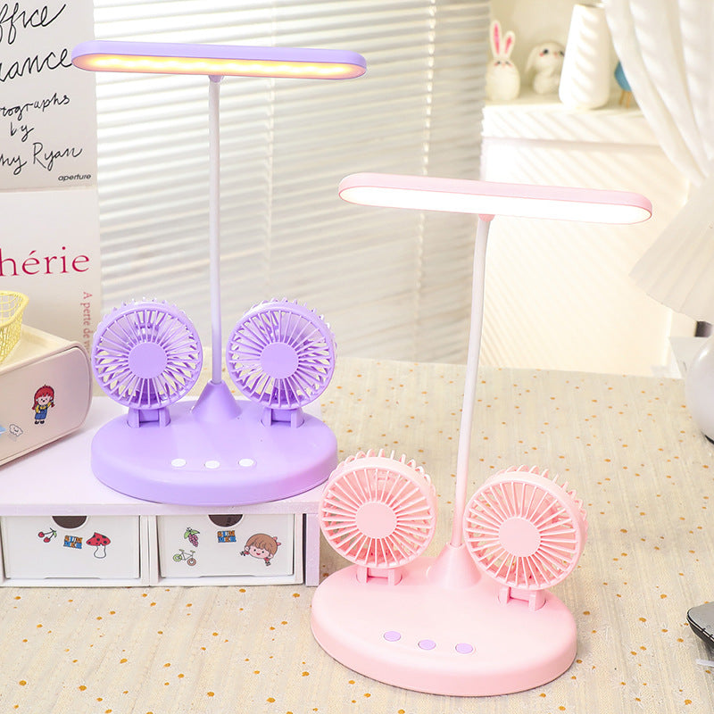 Damen Tischventilator mit LED-Beleuchtung und verstellbarem Neigungswinkel 3
