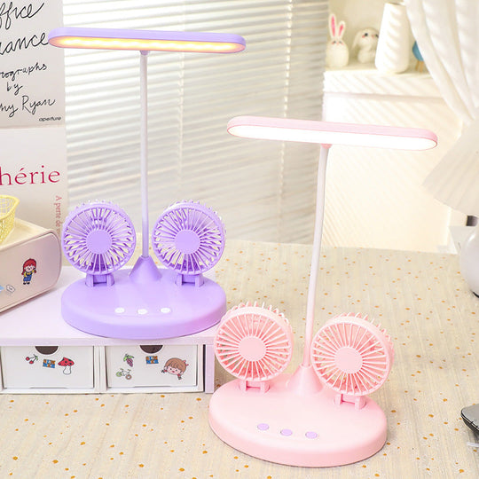 Damen Tischventilator mit LED-Beleuchtung und verstellbarem Neigungswinkel 3