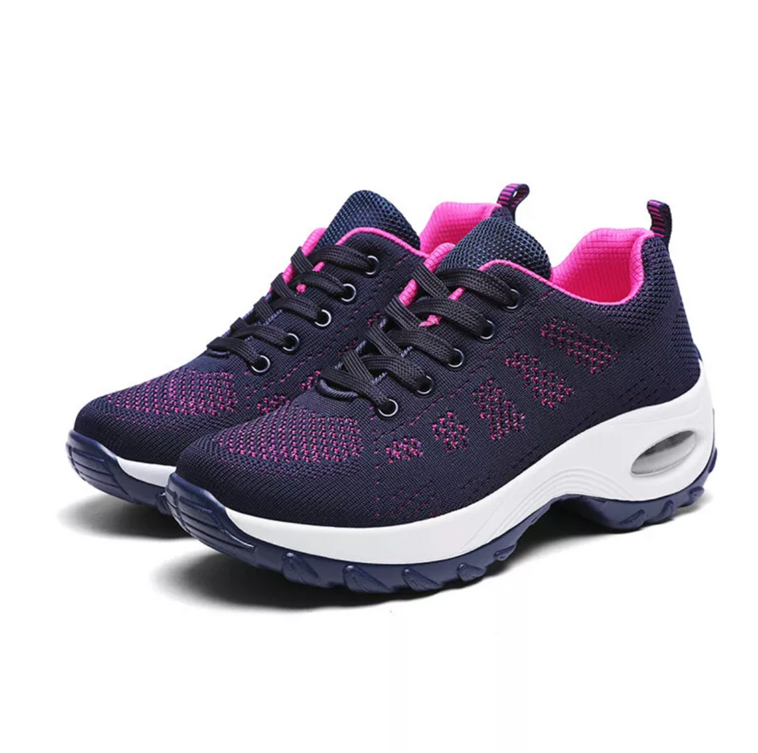Damen Walkingschuhe Atmungsaktiv Mit Ergonomischer Fußgewölbeunterstützung 7
