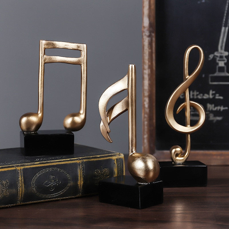 Dekorative Musiknoten Figur Modern für Zuhause 1