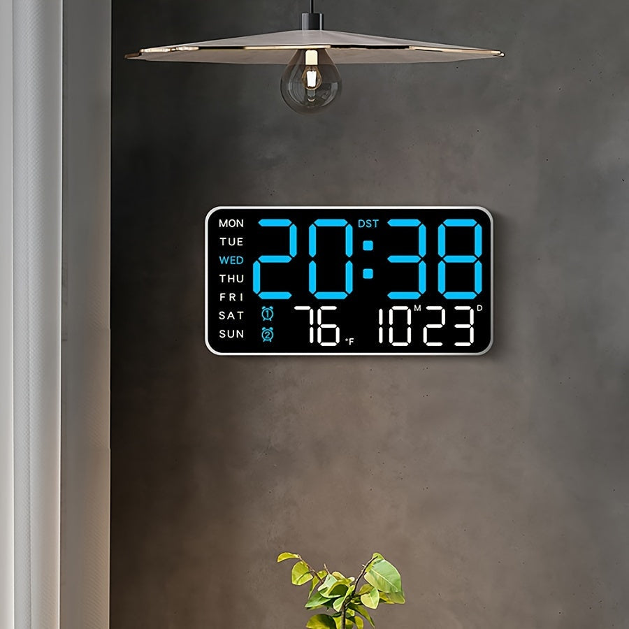 Digitale Wanduhr Modern Multifunktional mit Klarer Anzeige und Temperaturmonitor 1