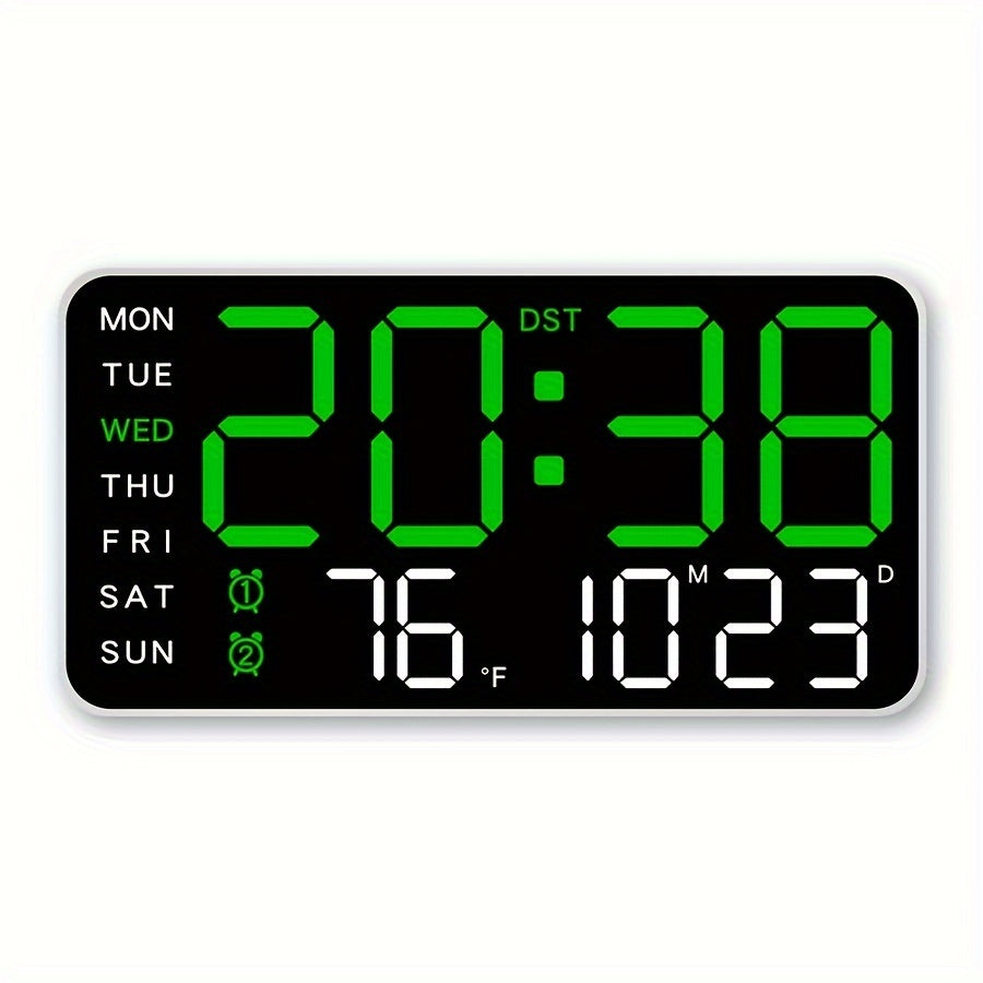 Digitale Wanduhr Modern Multifunktional mit Klarer Anzeige und Temperaturmonitor 6