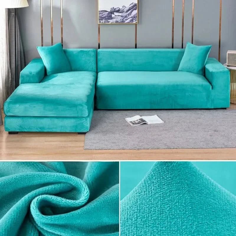 Elastischer Sofabezug für Jedes Wohnzimmer - Stylischer Couch Bezug für L-förmige Sofas und Akzentsessel 12