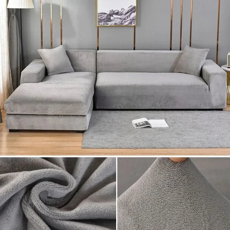 Elastischer Sofabezug für Jedes Wohnzimmer - Stylischer Couch Bezug für L-förmige Sofas und Akzentsessel 19